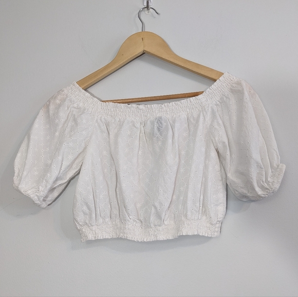 H&M Broderie Crop Top, S - Picture 2 of 8